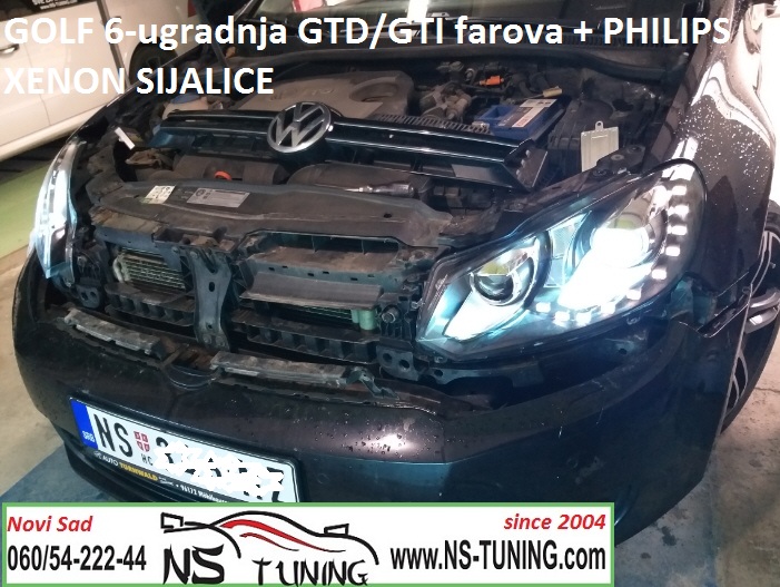 golf 6 2011 ugradnja gti gtd led xenon farova novi sad auto servis ns tuning kodiranje code